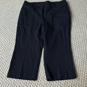 Navy Blue Wide Leg Capris, perfect for summer work wardrobe, 18W
